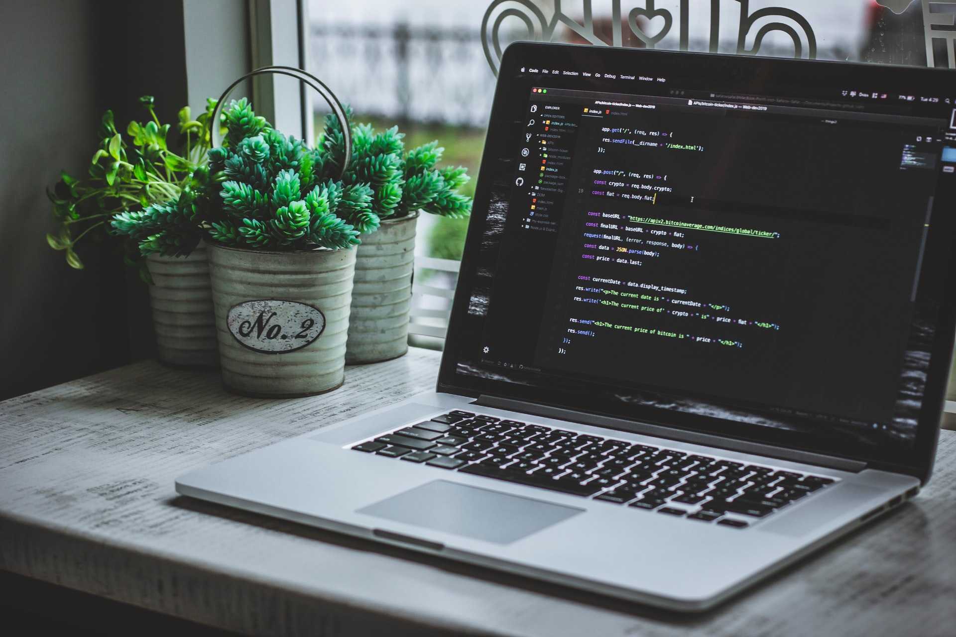 Macbook with open IDE